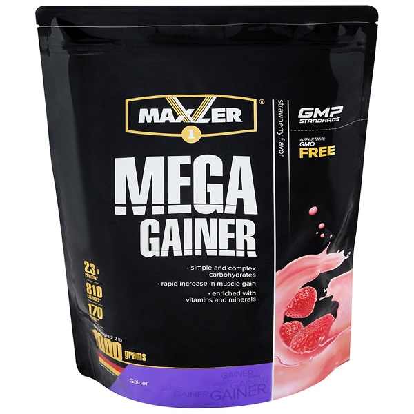 Mega Gainer, 1000 гр клубника Mxl